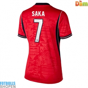 Billiga England Bukayo Saka #7 Bortatröja Dam VM 2026 Kortärmad